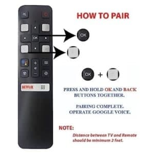 Tcl Short Tv Remote Control For Tcl Smart Led Lcd With Netflix - View 3