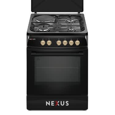 3 Gas 1 Electric Gas Cooker  With Oven & Grill Nx-6004 - 3+1 - 60x60CM - View 3