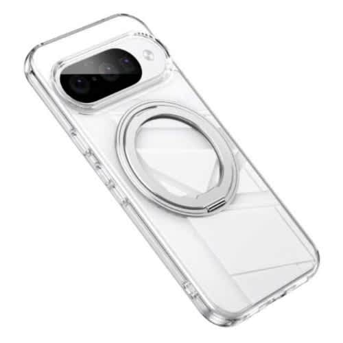 Magsafe Compatible Case With 360° Rotating Support Clear For Google Pixel 10 Pro / 10 - View 3