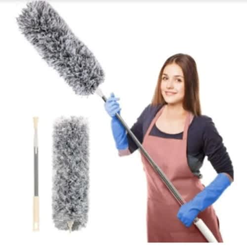 Washable Micro-fiber Extendable Feather Cleaning Duster With Bendable Head
