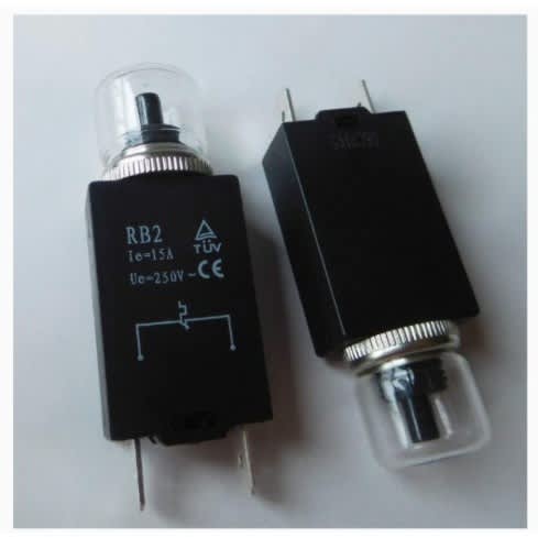 Rb2 250v 15a 2-pin Industrial Motor Heat Protection Switch Device Miniature Circuit Breaker - View 3
