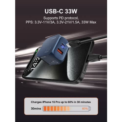 Q5 33w Gan Super Fast Charger - View 2