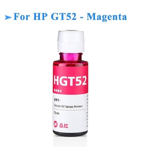 Hp Gt52 Compatible Ink Bottle - Magenta - View 2