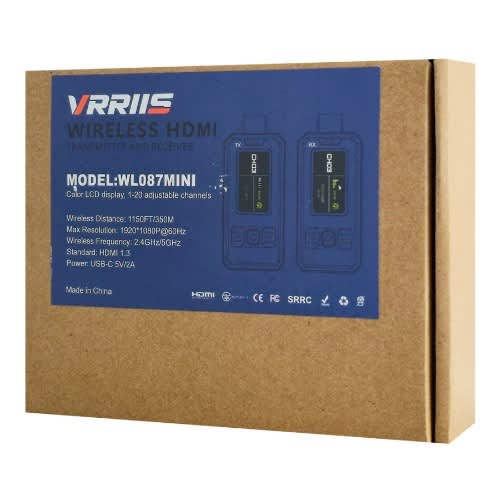 Vrriis Hdmi Wireless Transmission And Receiver Wl087 Mini - 1080p - 2.4/5ghz Up To 350m - View 3