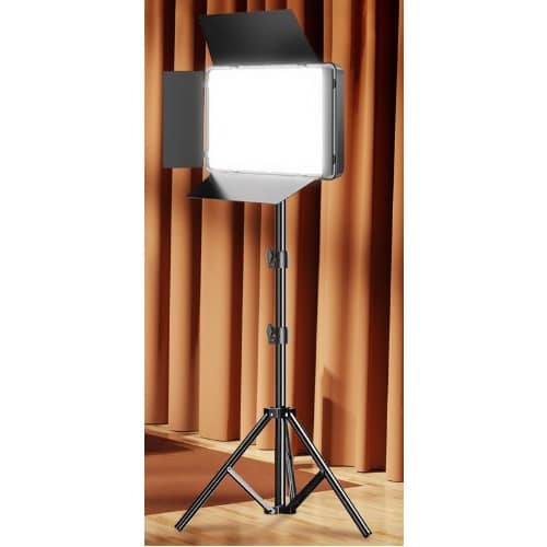 Led Video Light With Tripod/ Remote & Barn Doors - 11" - View 3