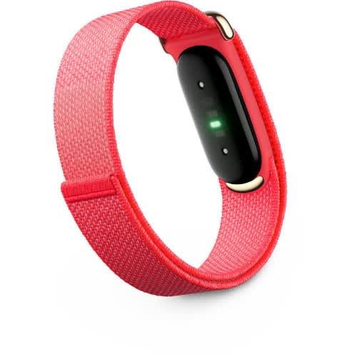 Fitbit Air - Screenless Fitness And Health Tracking - Android And Ios - Raspberry Red - View 3