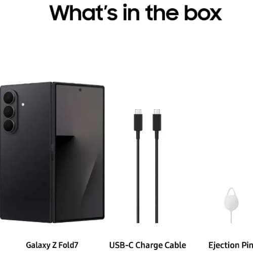 Galaxy Z Fold 7 5G - 8" - 512GB ROM - 12GB RAM - Dual SIM - 4400mAh - Black - View 3