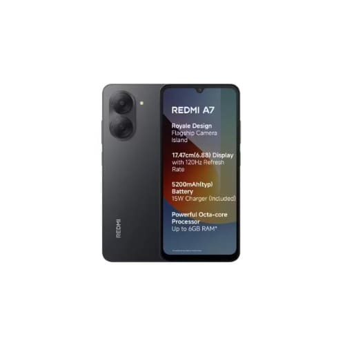 Redmi A7 - 6.88" - 64gb Rom - 3gb+3gb Ram - 4g Dual Sim - Fingerprint - 5200mah - Black - View 2