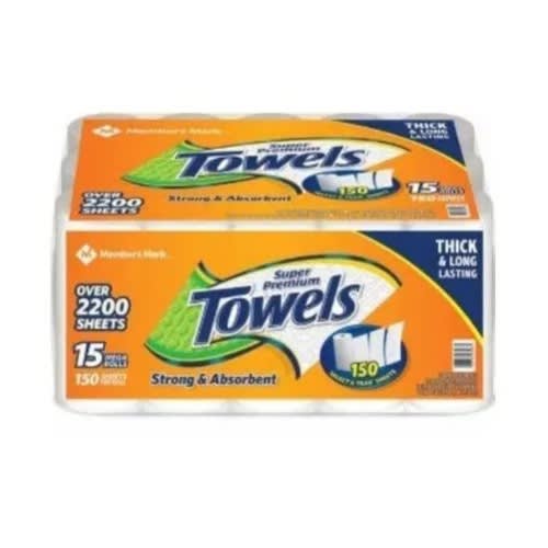 Super Premium Paper Towels 15 Rolls – 2 Big Pack Value Bundle