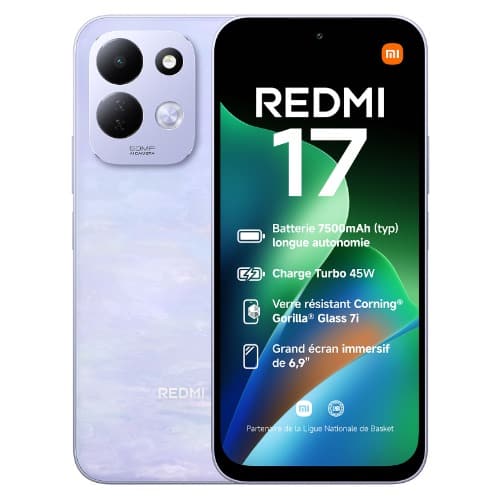 Redmi 17 - 6.9" - 4GB RAM - 128GB ROM - 4G Dual SIM - Fingerprint - 7500mAh - Purple - View 1