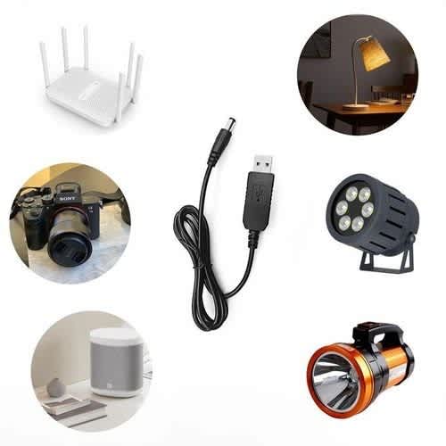 Power Boost Cable Usb To Dc Converter – Multi-voltage 5v 9v 12v Adapter - 100cm - 1a Output - View 3