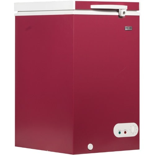 Energy Saving Chest Freezer - Red - 100L - View 2