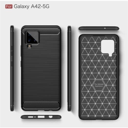 Back Case For Samsung A42 5g - Black - View 3