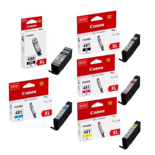 Black/Cyan/Magenta/Yellow Ink Cartridge - Multipack - 480xl - 5 Color - View 1
