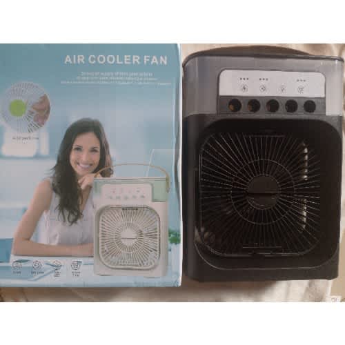 Air Cooler Fan With Humidifier Spray & 6pcs Essential Oils + 7 Color Led Light / Mini Mist Fan - View 4