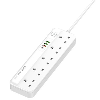 Extension Socket 10a Electric Outlets Power Strip With USB Pd Qc3.0 Charger