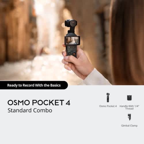 Osmo Pocket 4 Action Camera Standard Version Vlogging 1'' Cmos - 4k/240fps 3-axis Stabilization - View 4