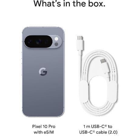 Pixel 10 Pro 5G - 6.3" - 128GB ROM - 16GB RAM - Single Nano Sim + eSIM - 4870mAh - Moonstone - View 3