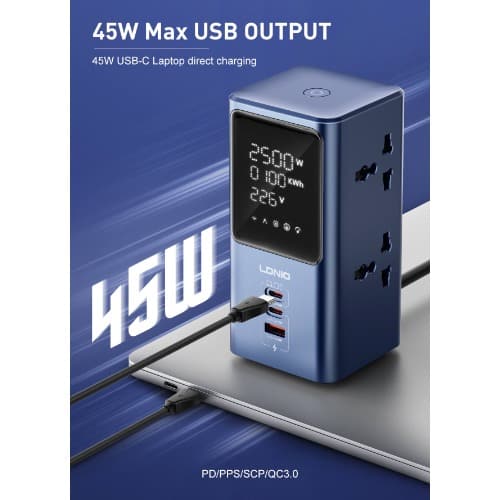 45w Universal Power Strip Desktop Led Power Adapter Sc2 - View 2
