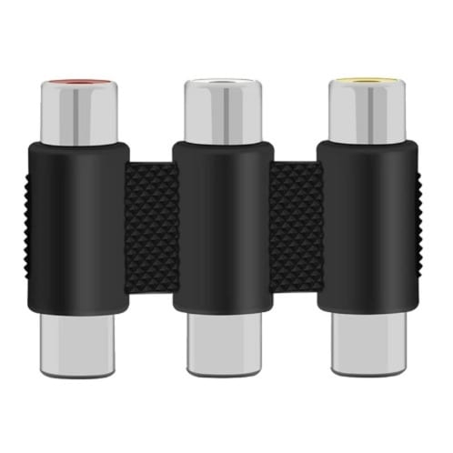 Female To Female Av 3 Rca Audio & Video Coupler Adapter - View 2