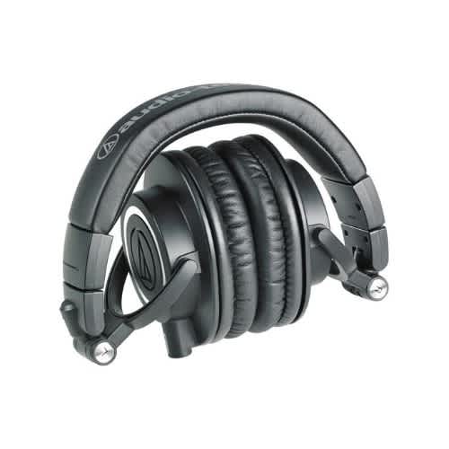 Audio-Technica Ath-M50x Professional Studio Monitor Headphones - Black - View 3
