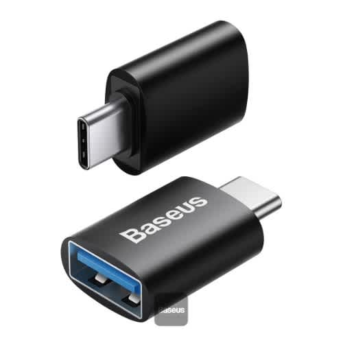 Baseus Ingenuity Series Mini Otg Adaptor Type-c To Usb-a 3.1 - Black - View 3