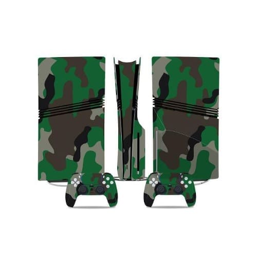 Ps5 Pro Anti-scratch Protective Sticker-green Camo - View 2
