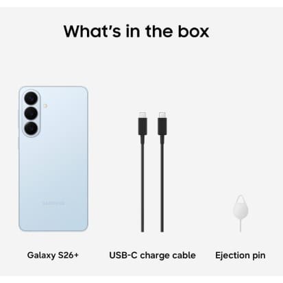 Galaxy S26+ 5G - 6.7" - 256GB ROM - 12GB RAM - Dual SIM - Fingerprint - 4900mAh - Blue - View 4