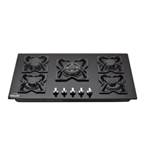 5 Burner Built In Glass Hob 90cm - View 3