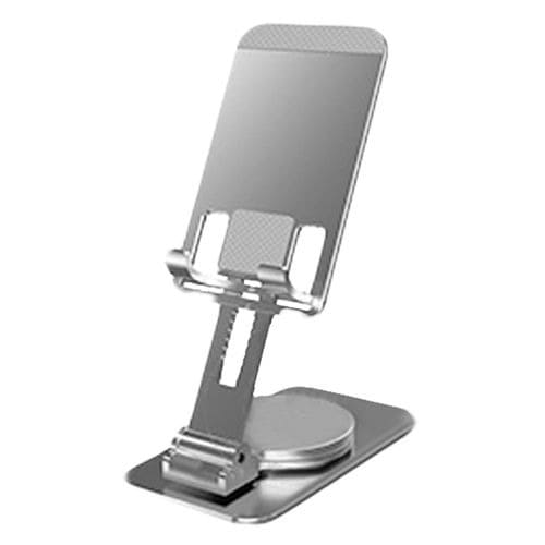 Phone Holder Stand 360° Rotating Aluminum Alloy Phone Stand Stable Grey - View 3