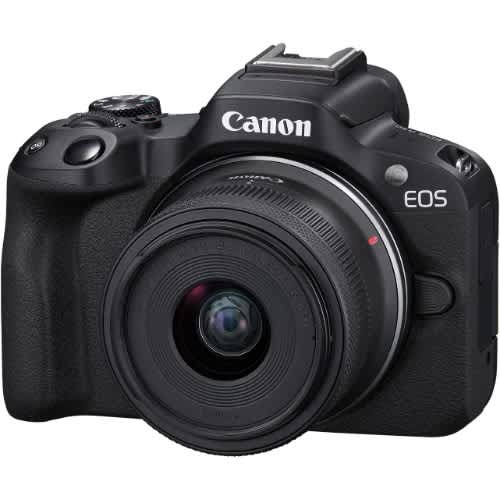Canon Eos R50 Mirrorless Camera Rf-s18-45mm F4.5-6.3 Is Stm Lens Kit- Black - View 2