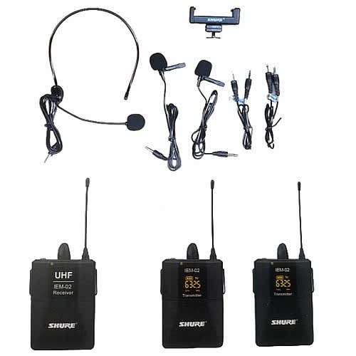 Wireless Lapel-Tie-Clip Microphone With Headset Mic - View 1