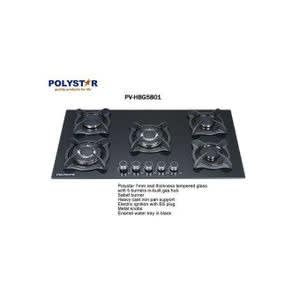 5 Burners 90cm In-built Gas Hob With Tempered Glass - View 3