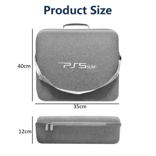 Ps5 Slim Bag - flat Design - Grey - View 10