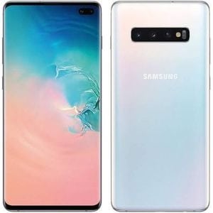 Galaxy S10 Plus - 6.4" - 128GB ROM - 8GB RAM- Single Sim- 4100mAh - White - Free Pouch & Screen