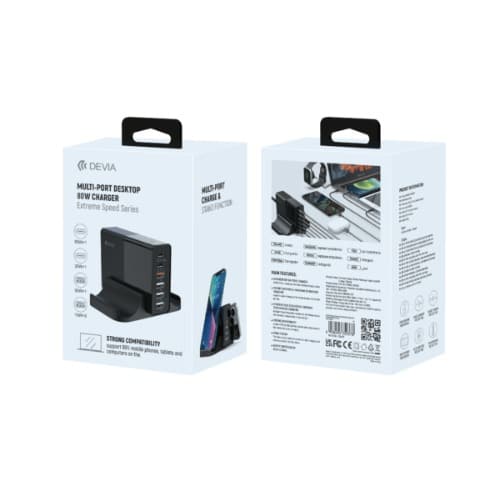 Devia Multi-port Desktop Charger - 80w - View 6