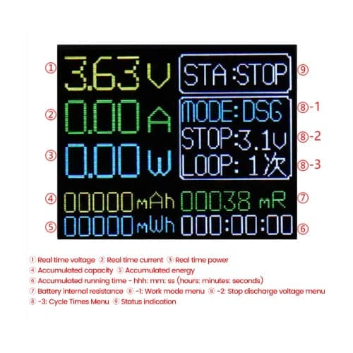 Lithium Battery Capacity Tester Module - View 4