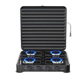 Energy Efficient Cast Iron Burners Auto-ignition – Black – 8.8kw – Sk-6004 - View 3