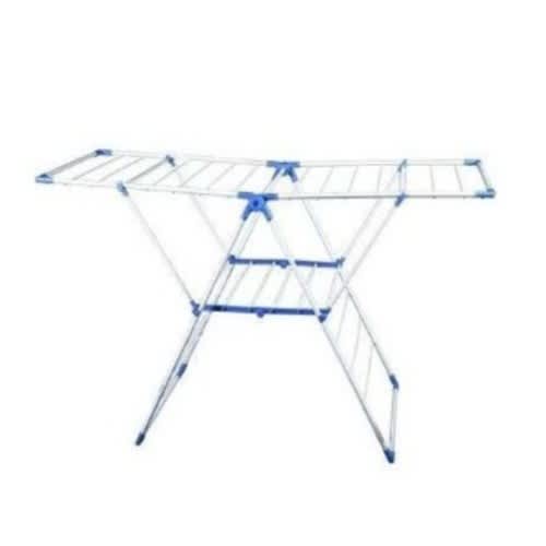 Foldable Cloth Drying Rack - Blue - View 1