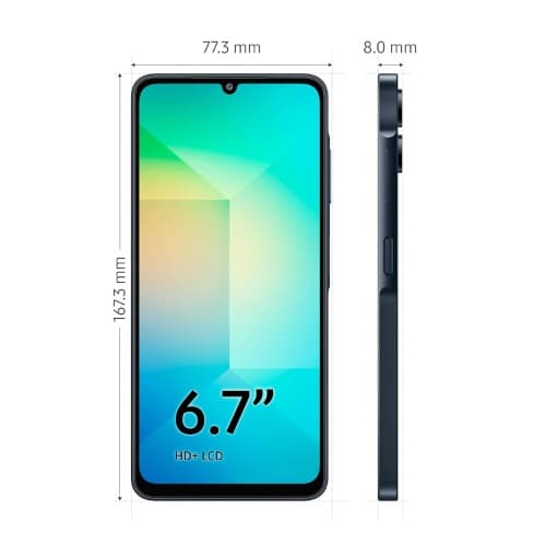 Galaxy A06 - 6.7" - 4GB RAM - 128GB ROM - 5000mAh - Black - View 2