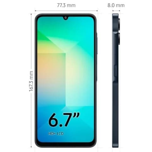 Samsung Galaxy A06 - 4GB RAM - 64GB ROM - Dual sim-5000mAh-Black - View 3