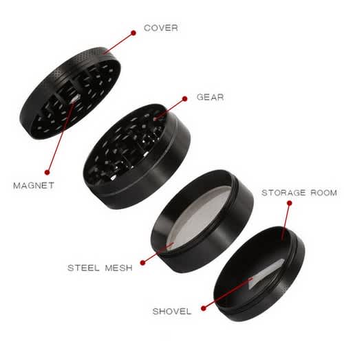 crusher for tobacco 4 k MFTONLINE Silver Grinding Machine Tobacco Herb Grinder Smoking Accessories Hand Muller Grinder Metal Tobacco Weed Grinder Crusher