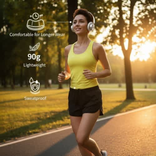 Bluetooth 5.4 Retro Headphone With 65hrs Battery & Noise Cancellation -rb-830bh- Silver - View 6