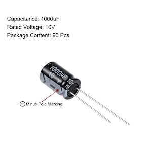 1000uf 10v Capacitor - Aluminum Electrolytic Capacitors 105c High Temp - 10 Pieces - View 2