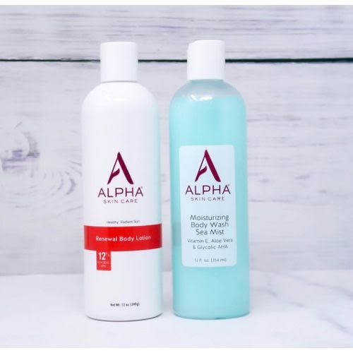 Alpha Skin Care Renewal Body Lotion 340g & Moisturizing Body Wash Sea Mist - 354ml - View 1