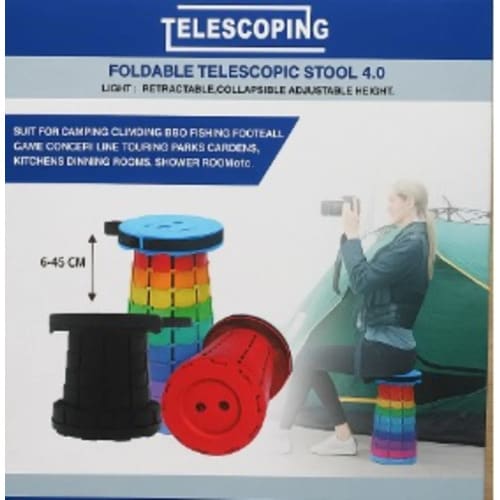 Foldable/ Retractable Height Adjusting Telescopic Stool - View 4