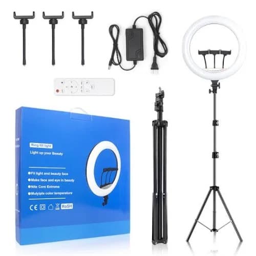 Led Ring Light – Tripod Stand + Remote -18" -ljj 45 - View 1