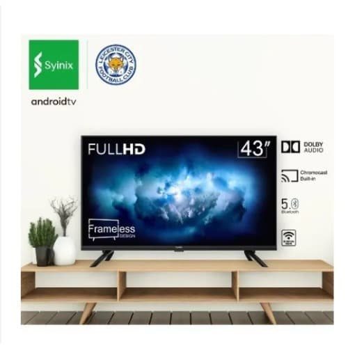 43-inch Smart Android Led Tv – Full Hd, I-cast, Bluetooth, Frameless Design (model 43s65)