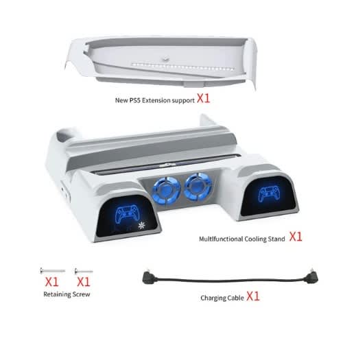 Dobe High-quality Multi-function Cooling & Charging Dock With Led Light For Ps5 / New Ps5 - View 4