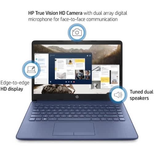 14 Celeron N150 - 4gb Ram - 128gb Ufc 14"hd Intel Uhd Graphics - Wins 11 - Blue - View 4